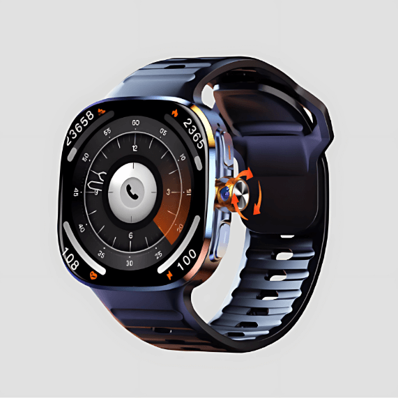 M99  Smartwatch Android Pantalla AMOLED H20  Cámara Giratoria, GPS, WiFi Chip/ Bluetooth 128 Gb 8Ram