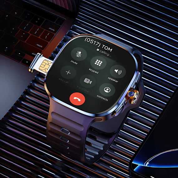 M99  Smartwatch Android Pantalla AMOLED H20  Cámara Giratoria, GPS, WiFi Chip/ Bluetooth 128 Gb 8Ram