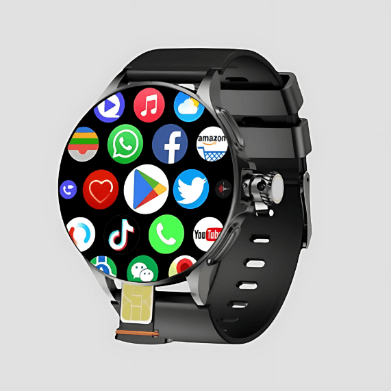 GT200 Smartwatch Android  Pantalla AMOLED de 1.95'', Cámara Giratoria, GPS, WiFi y 128 GB de Almacenamiento Sensor Táctil Bluetooth