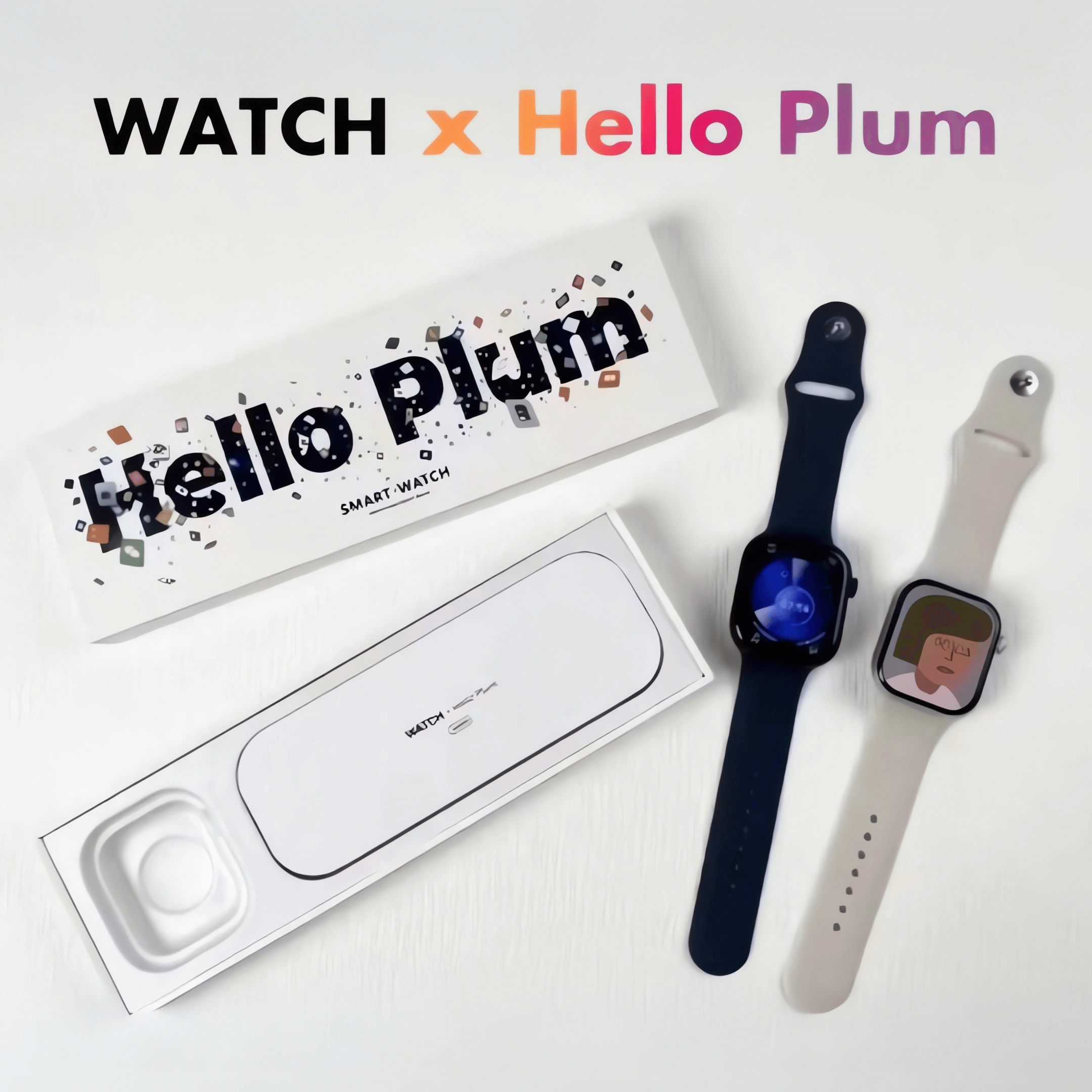 Smartwatch Hello Plum 2gb Serie 10 Amoled 46mm Bluetooth Recibe llamadas Notificaciones Almacenamiento Música e Imágenes