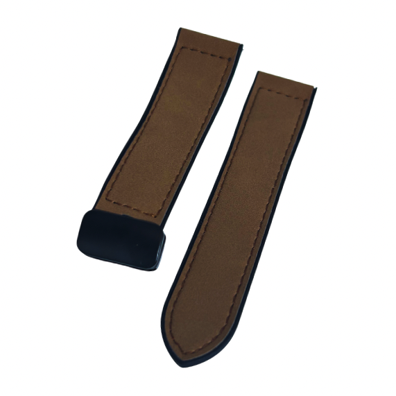 Correa de cuero Crazy Horse para smartwatch – 22 mm – Cierre magnético Marrón