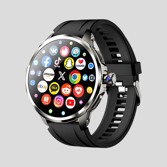 H99 Smartwatch Android Pantalla AMOLED Cámara Giratoria, GPS, WiFi Chip/ Bluetooth 128 Gb 8Ram