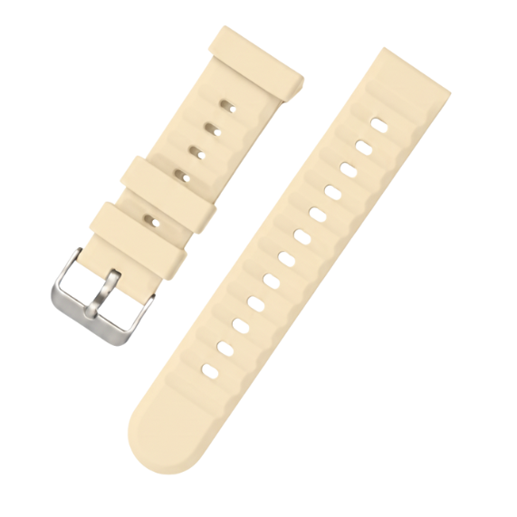 Correa de silicona 22mm Smartwatch Serie 99 - Crema