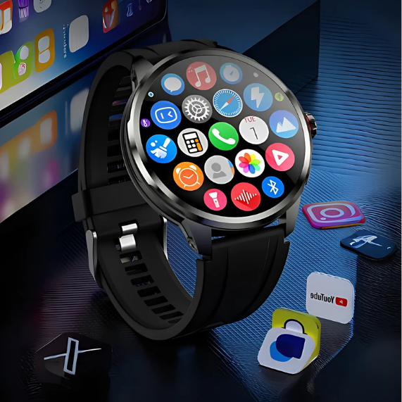 H99 Smartwatch Android Pantalla AMOLED Cámara Giratoria, GPS, WiFi Chip/ Bluetooth 128 Gb 8Ram