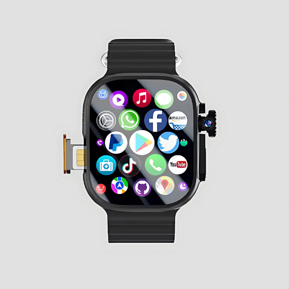 Dw100 Pro Smartwatch Android Sim Desbloqueo Huella  Cámara 8MP  Amoled GPS WIFI Play Store