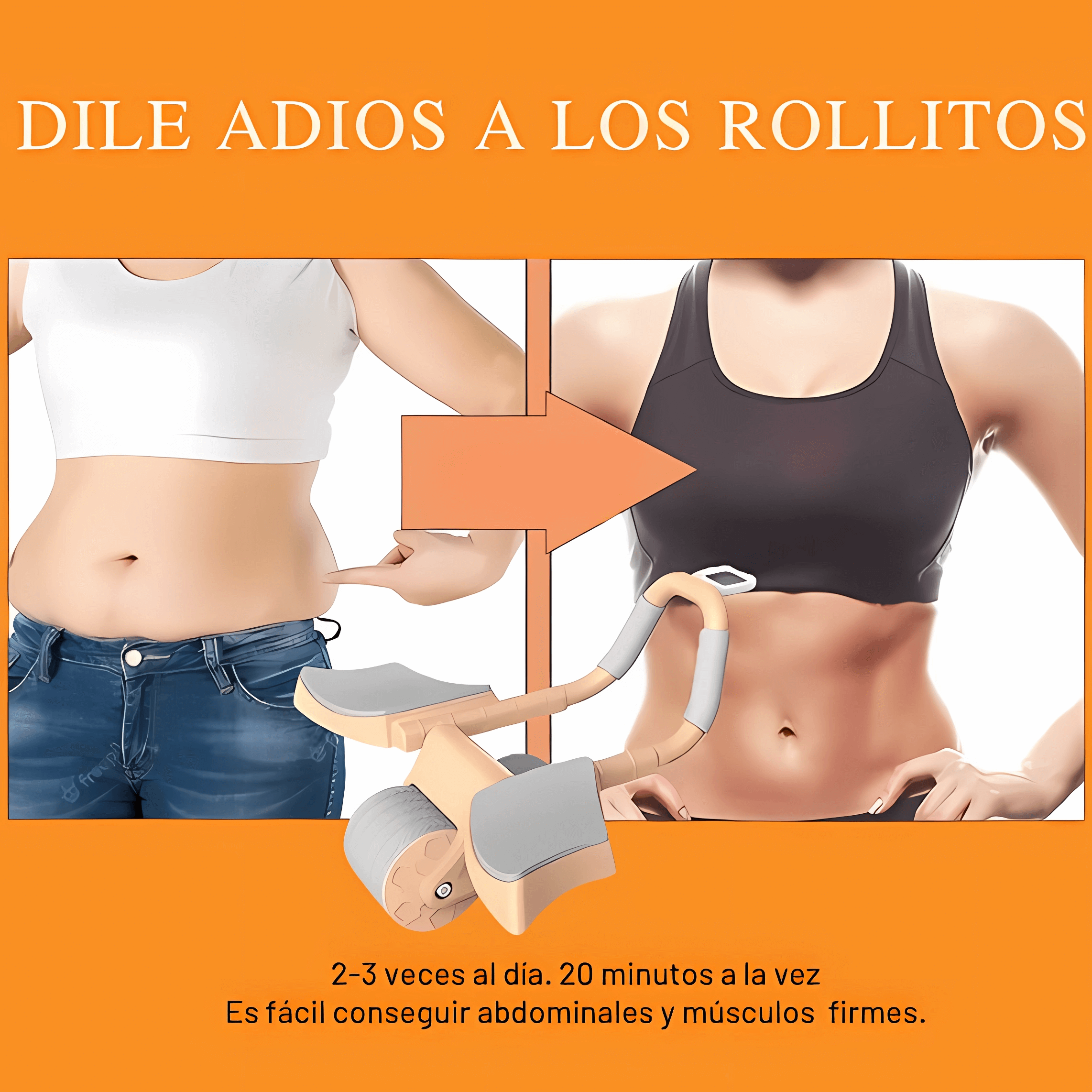 ROLLER  LIMPER  - Rodillo para Abdominales  con colchoneta y cronometro digital