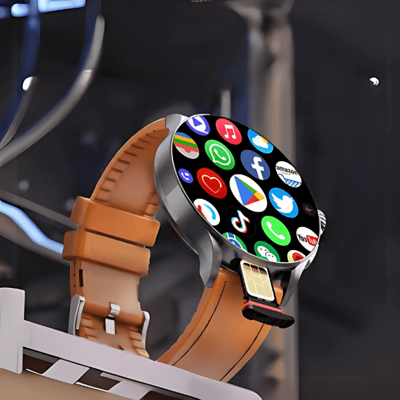 GT200 Smartwatch Android  Pantalla AMOLED de 1.95'', Cámara Giratoria, GPS, WiFi y 128 GB de Almacenamiento Sensor Táctil Bluetooth