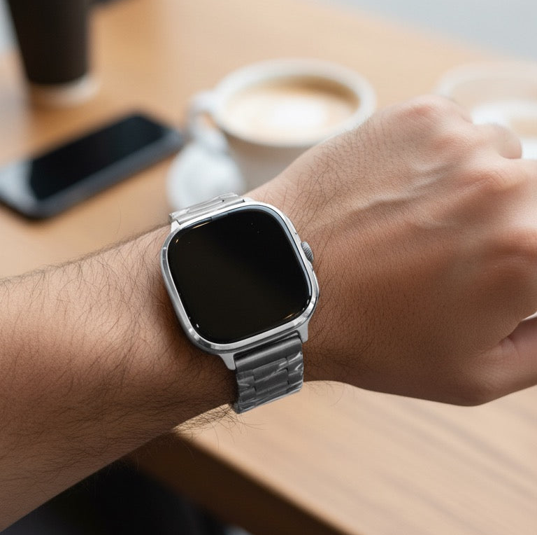 M99 Smartwatch Android Pantalla AMOLED H20  Cámara Giratoria, GPS, WiFi Chip/ Bluetooth 128 Gb 8Ram Correa de Acero