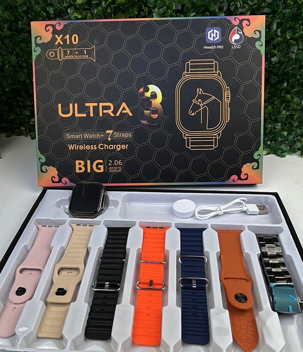 Watch Ultra 3 X10 - 7 Correas Bluetooth Llamadas – Limper