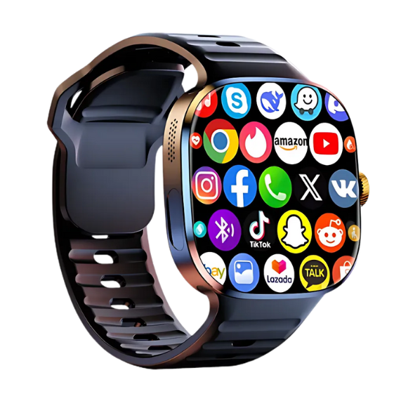 M99  Smartwatch Android Pantalla AMOLED H20  Cámara Giratoria, GPS, WiFi Chip/ Bluetooth 128 Gb 8Ram